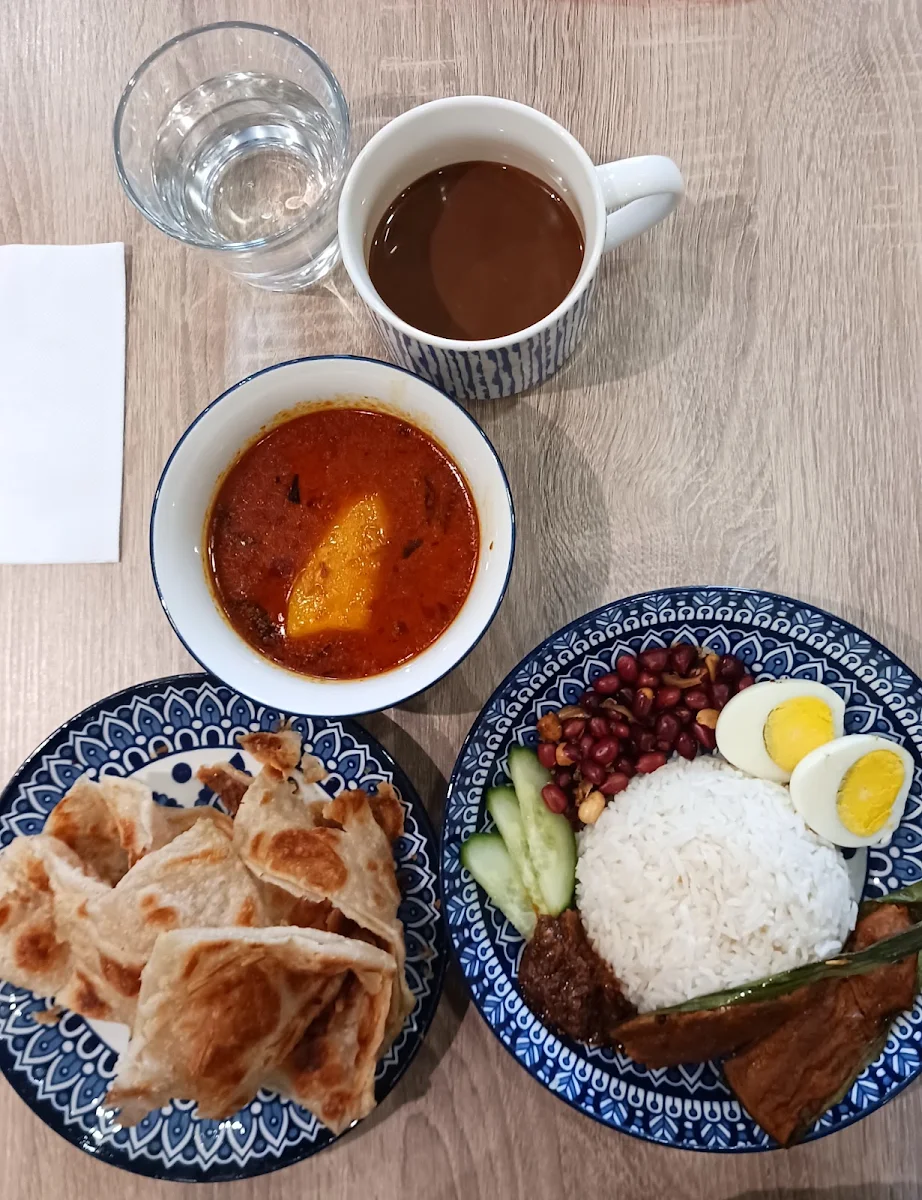 Nasi Lemak with Otak Otak