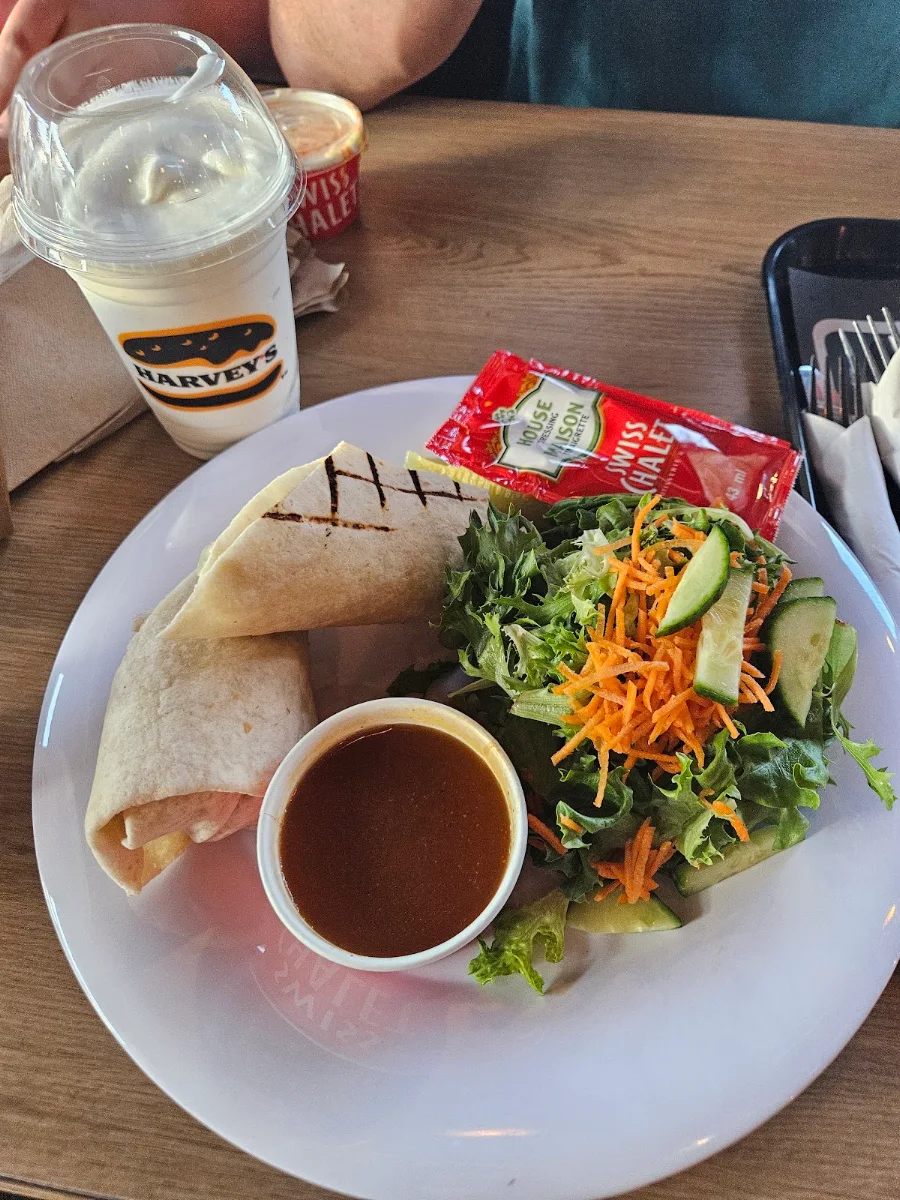 Grilled Chicken Wrap Combo, Harvey's
