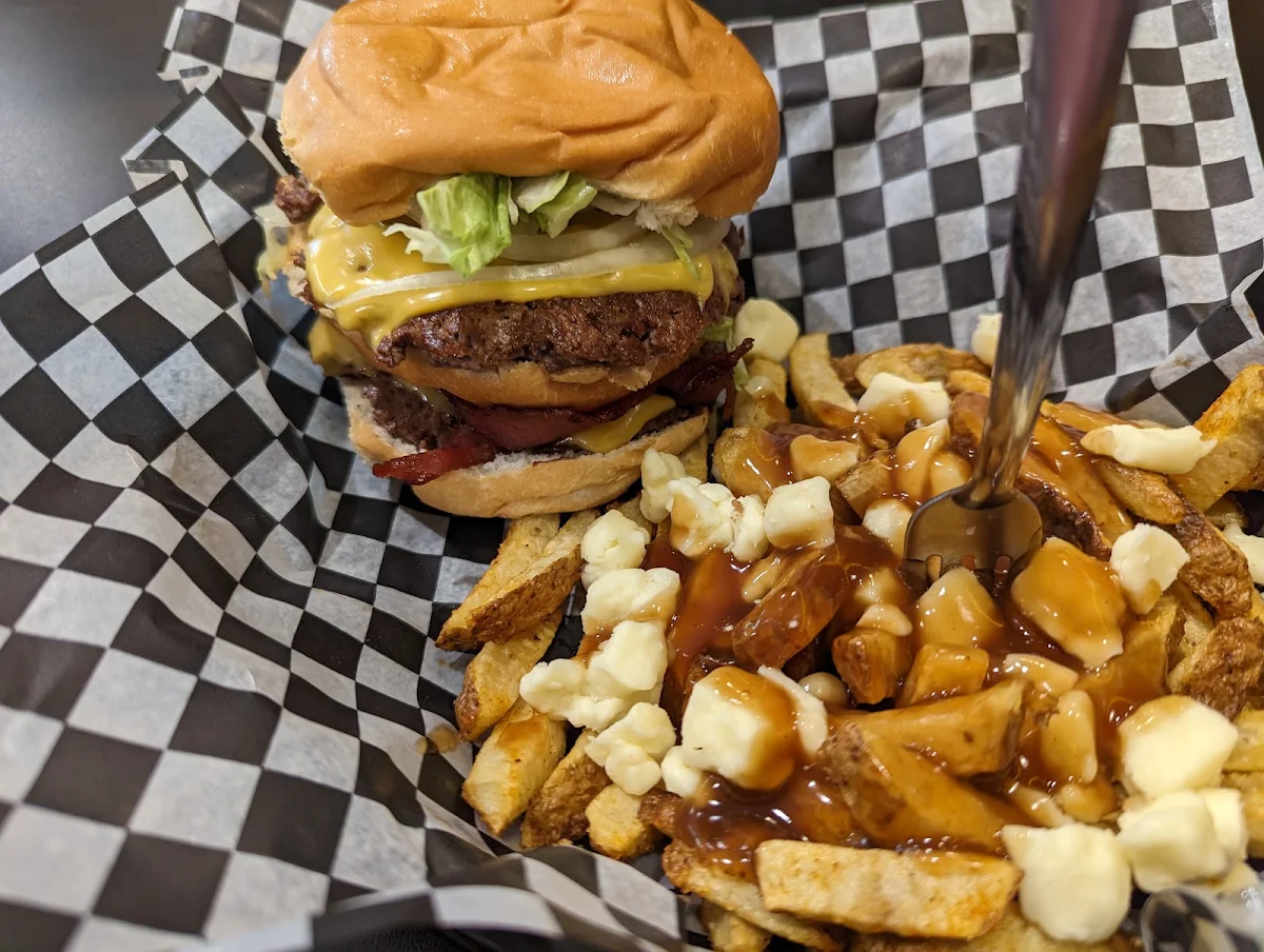 Single Bacon and Cheese Burger with Fries