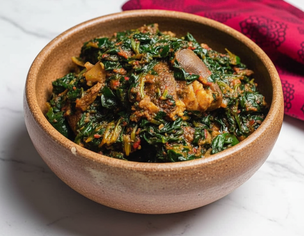 Vegetable Soup with Swallow