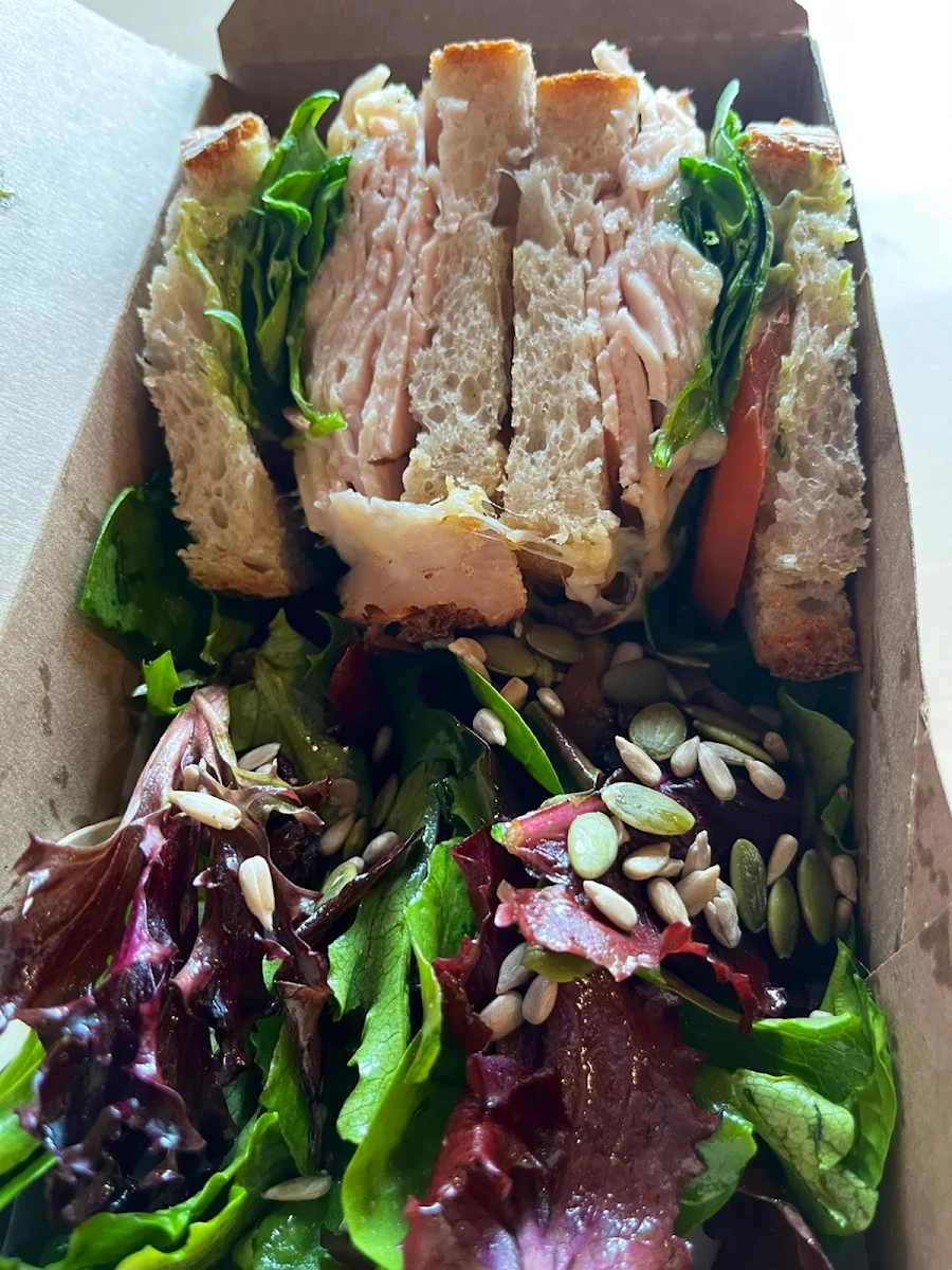 Sourdough Bread and Salad