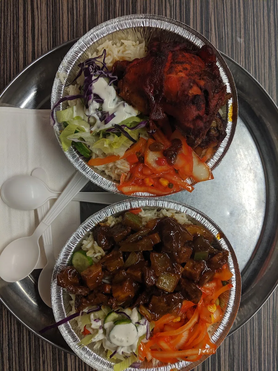 Chicken Rice & Beef Rice