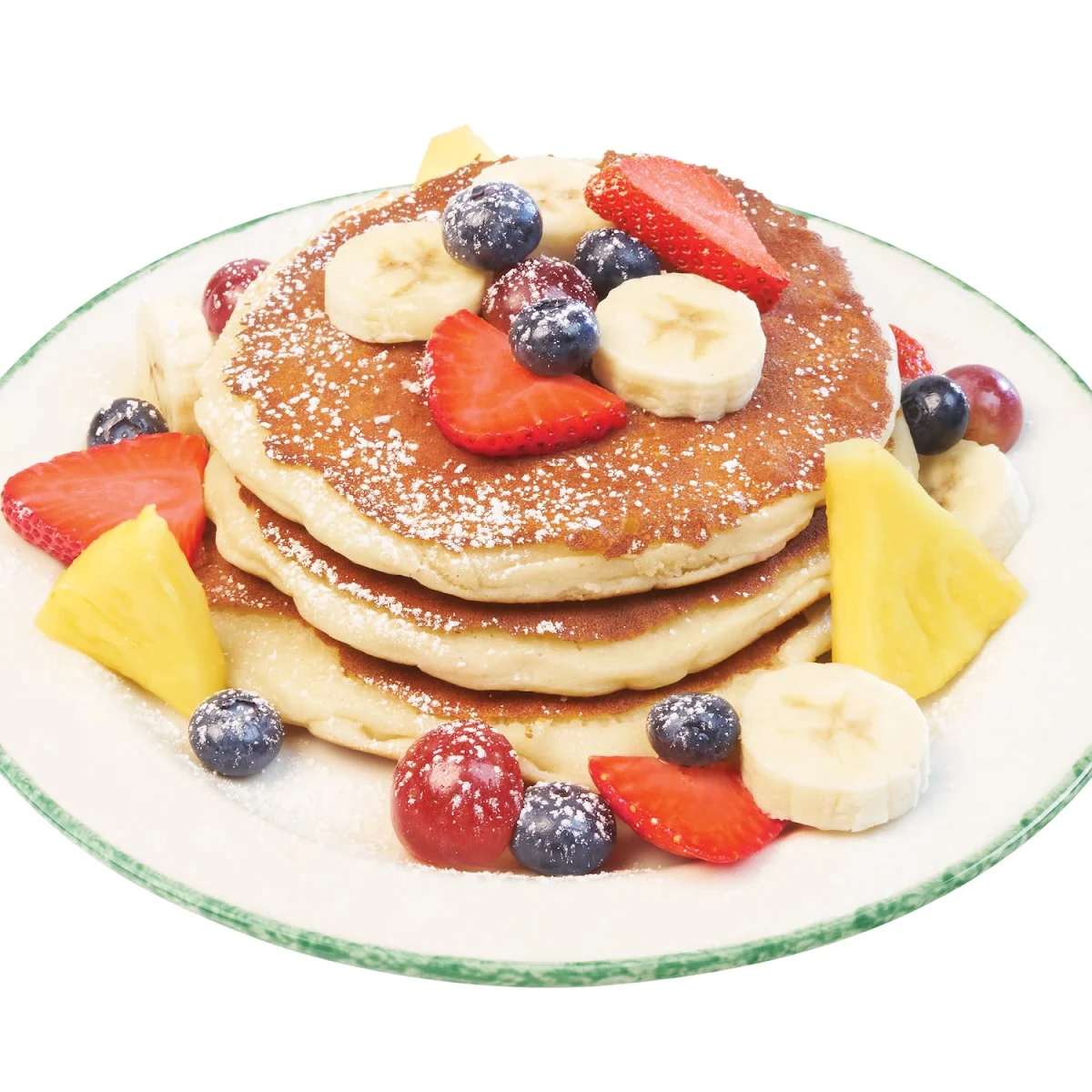Strawberry-Banana Pancakes 1080 Cals