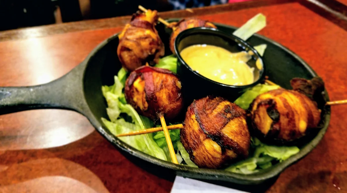 Bacon Wrapped Mac and Cheese