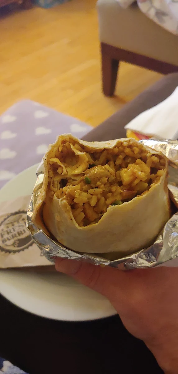 Chicken and Rice Burrito