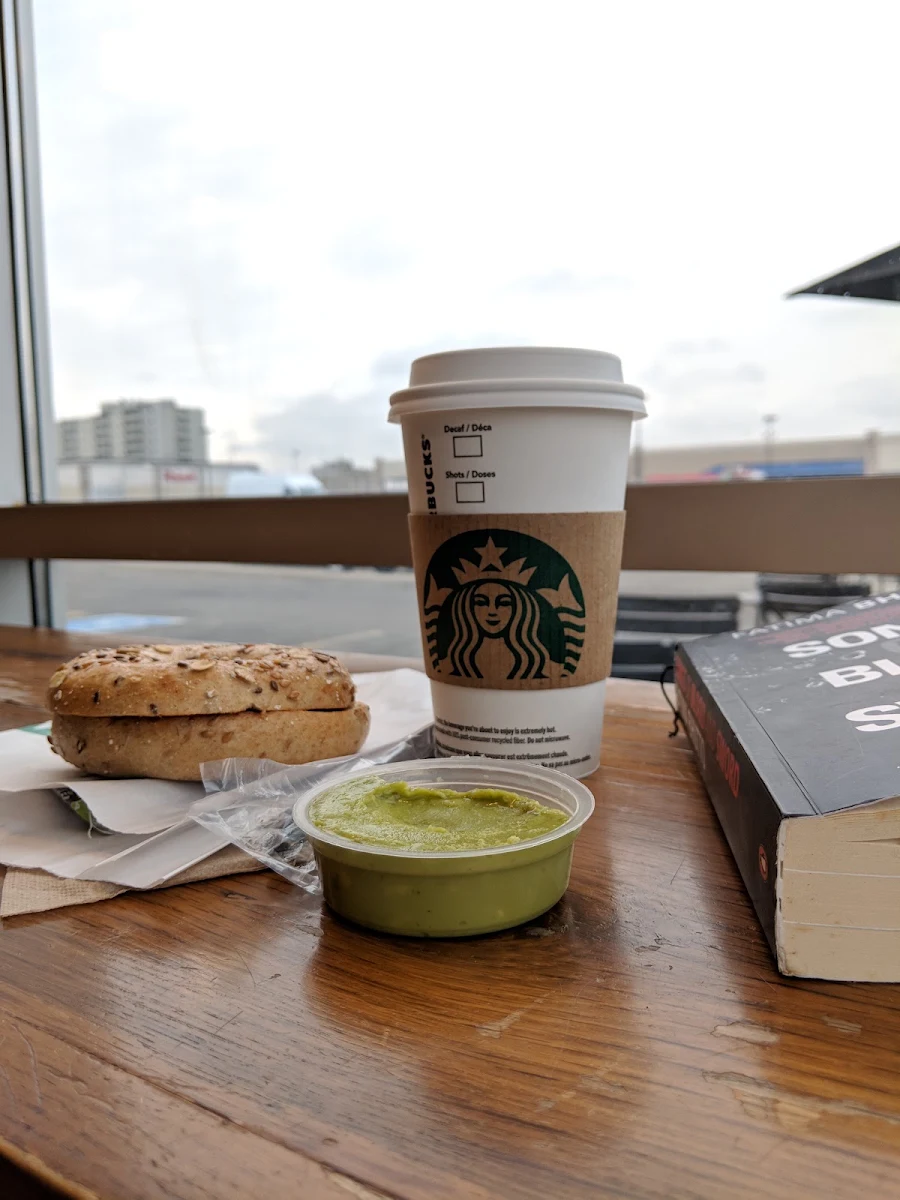 Chai Tea Latte and Everything Bagel