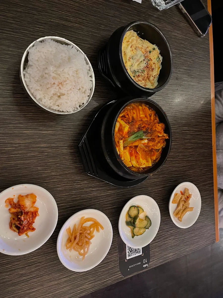 Korean Tofu Soup Choose Any Drink Set Meal