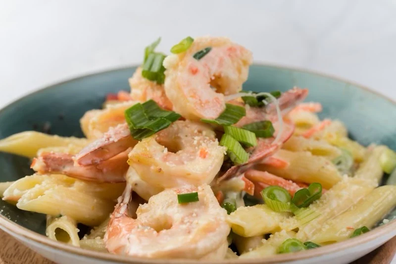 Penne Shrimp Alfredo
