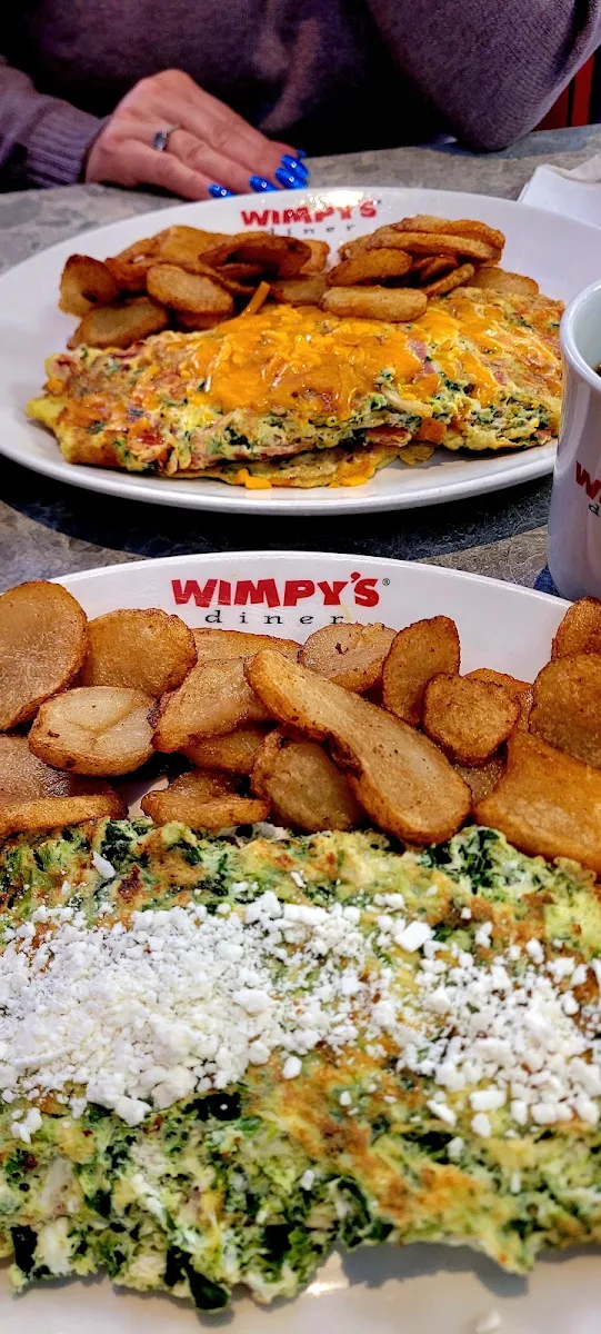 Spinach and Fetta Cheese Omelet