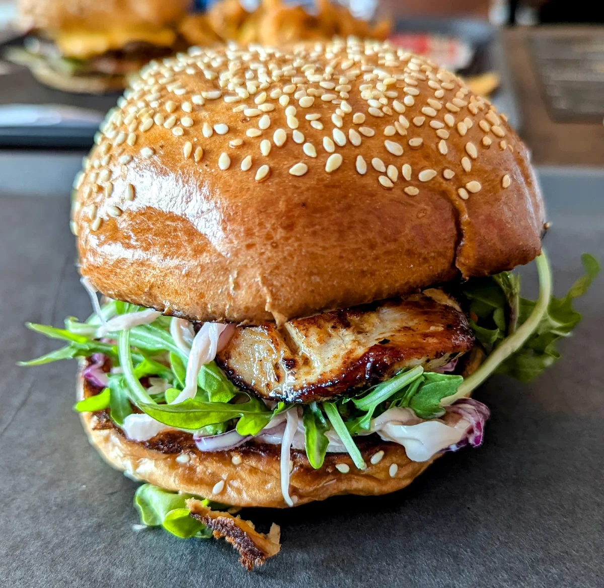 Grilled Chicken with Coleslaw