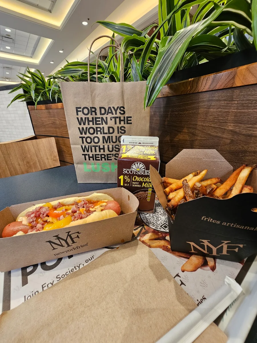 French Fries with Bacon Dog