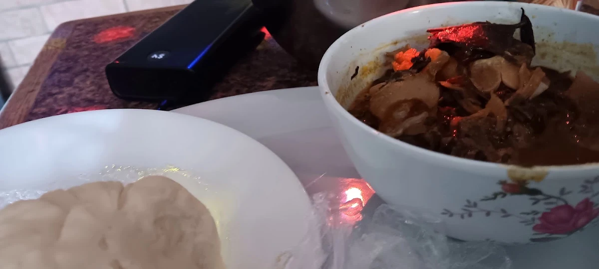 Pounded Yam and Ohia Soup