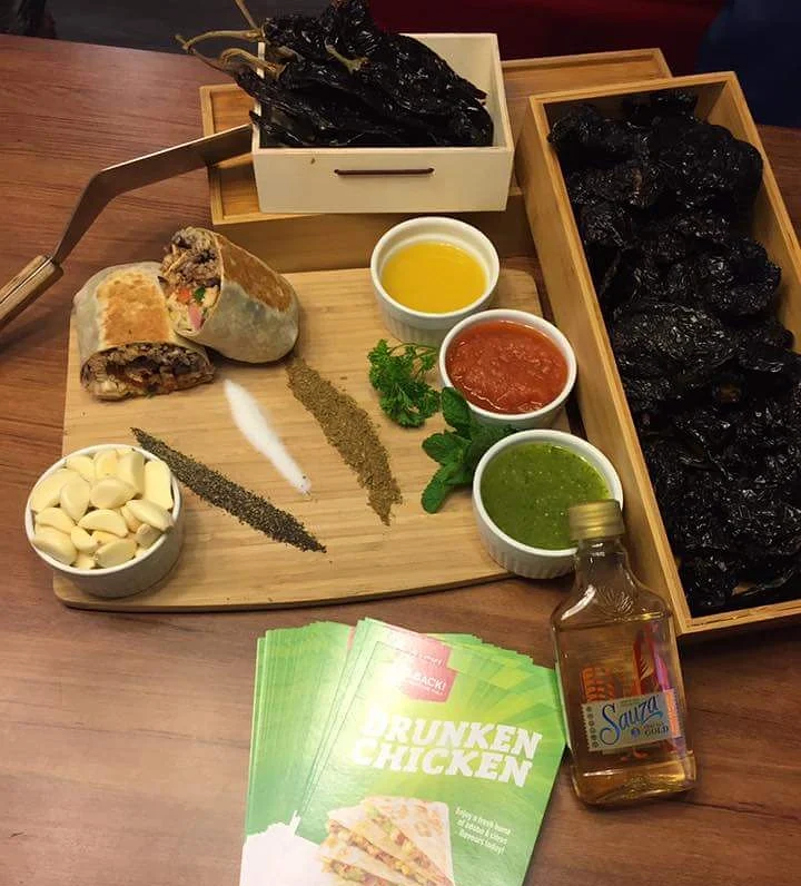 Drunken Chicken Burrito