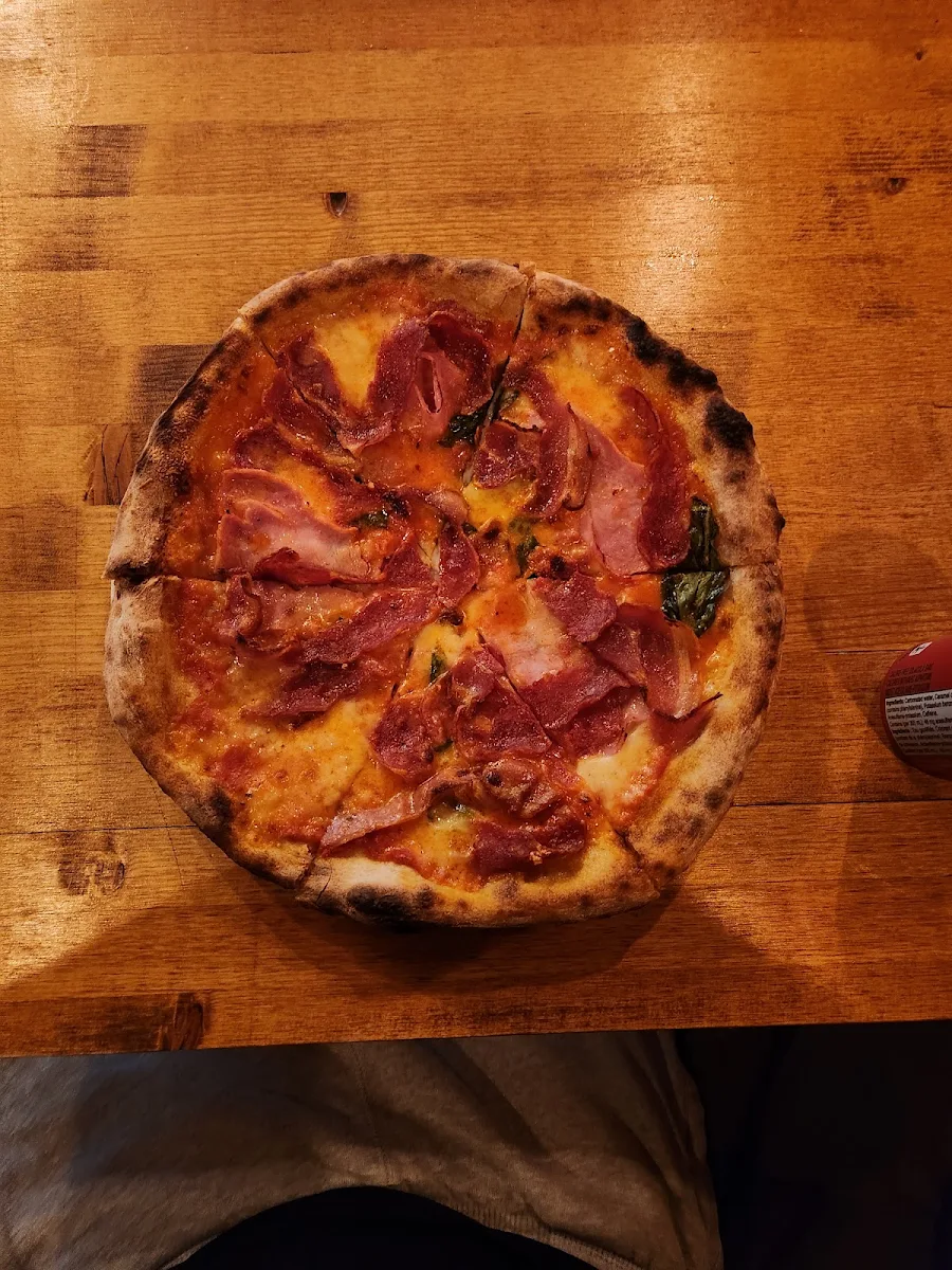 Three Meats Neapolitan Pizza