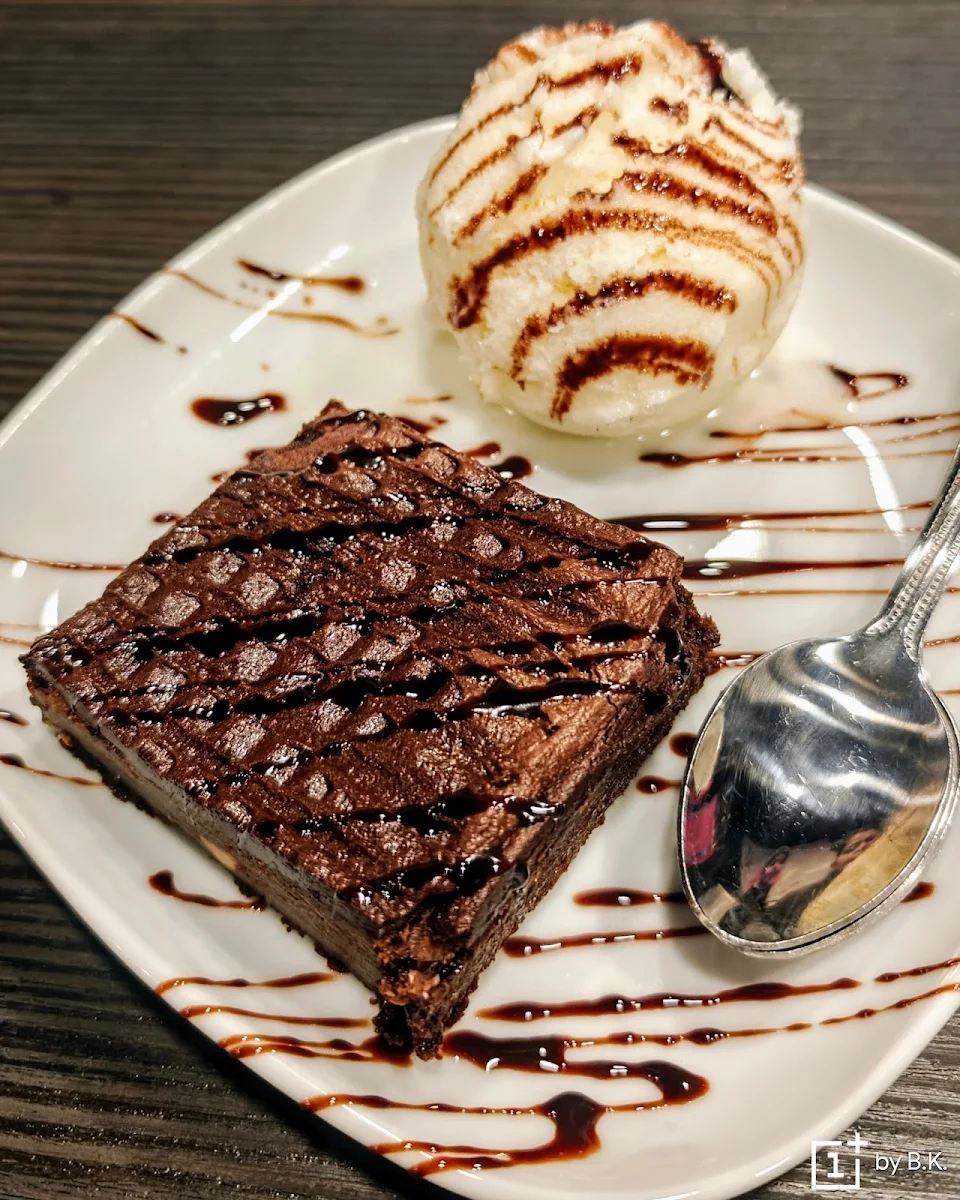 Chocolate Brownie with Vanilla Ice Cream