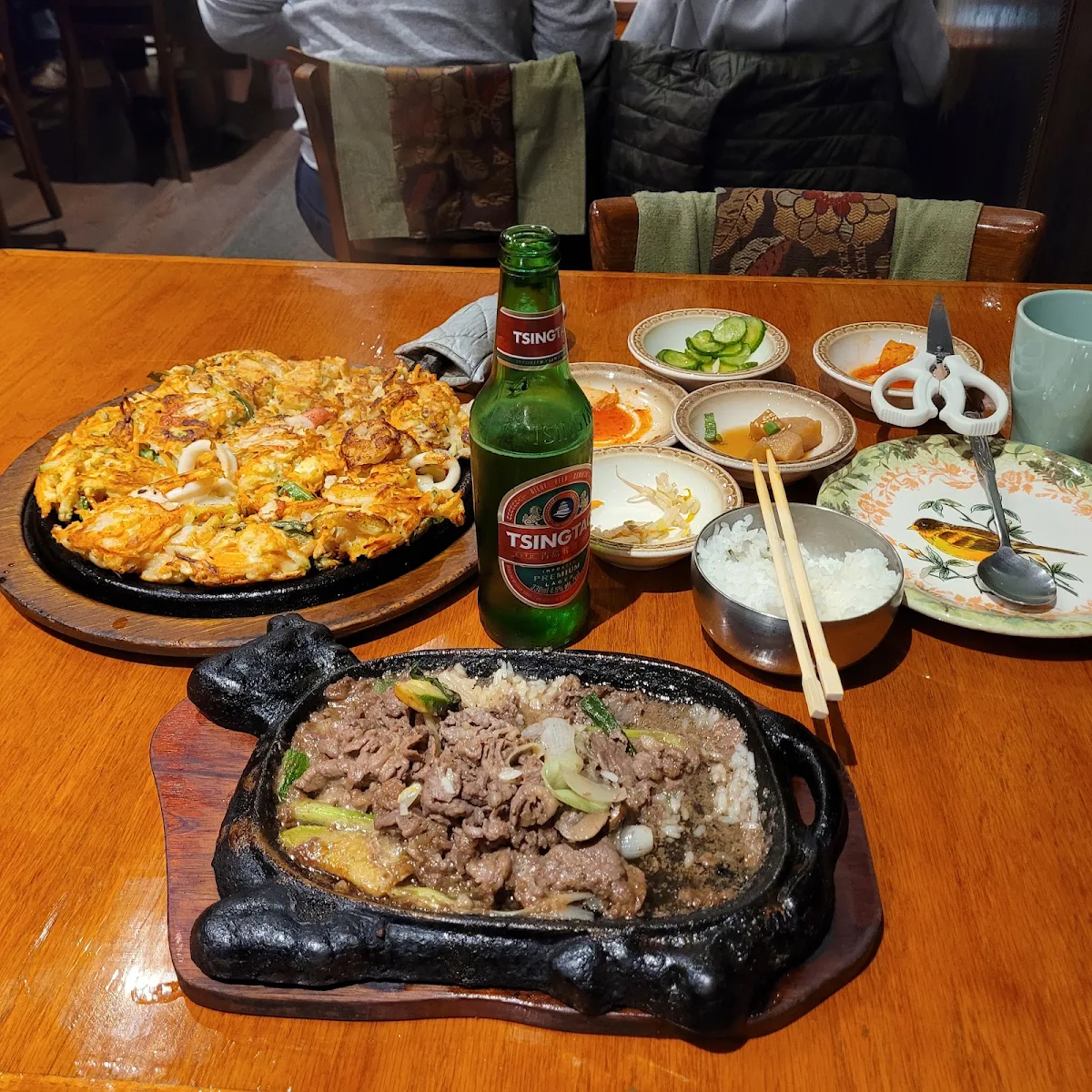 Haemul Pajeon Seafood Omelet and Bulgogi