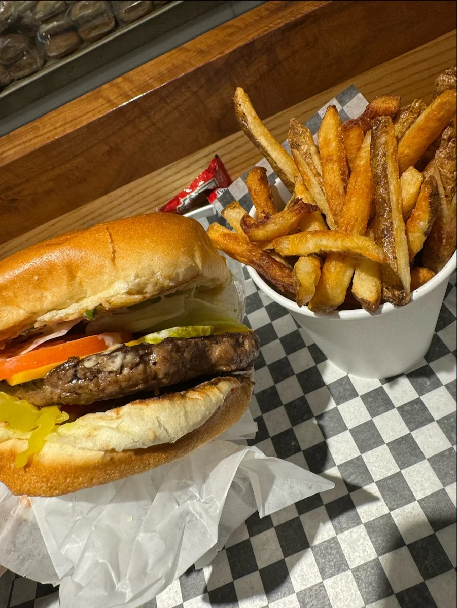 Single Cheese Burger Combo with Fries
