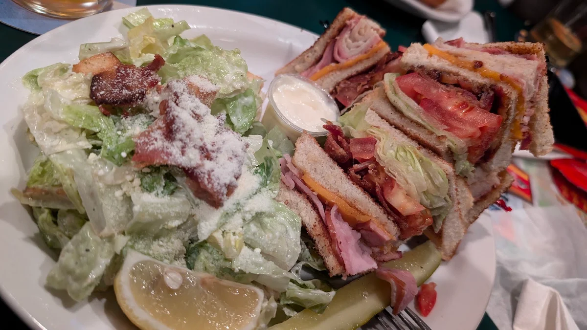 Club Sandwich and Salad