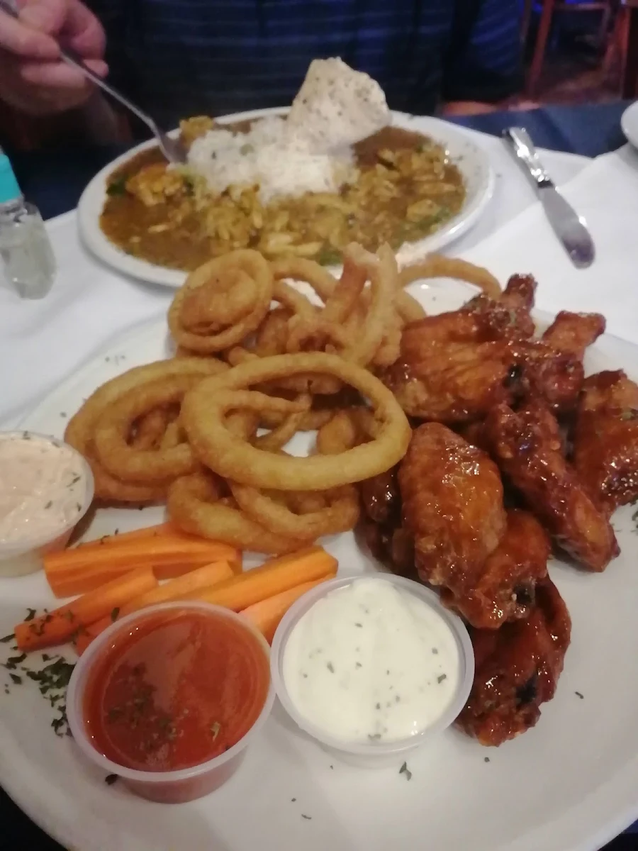 Chicken Wings and Onion Rings