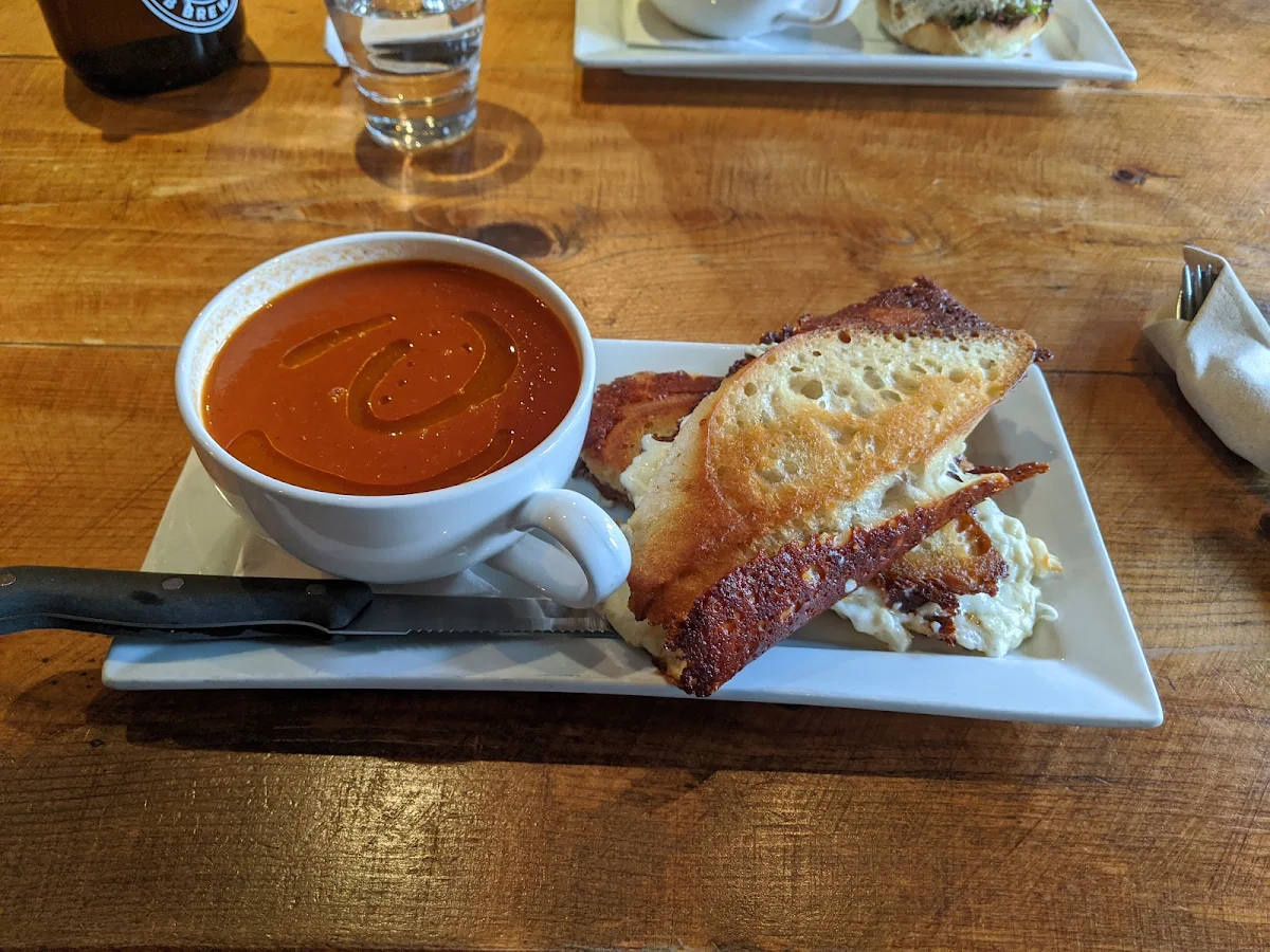 Tomato Soup with Grilled Cheese Sandwich