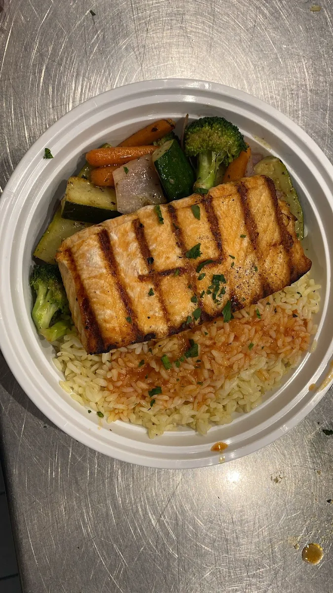 Grilled Salmon Meal