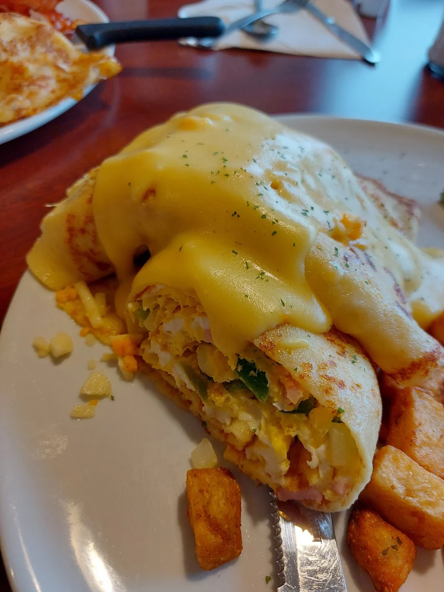 Crêpe-omelette Western Avec Sauce Hollandaise