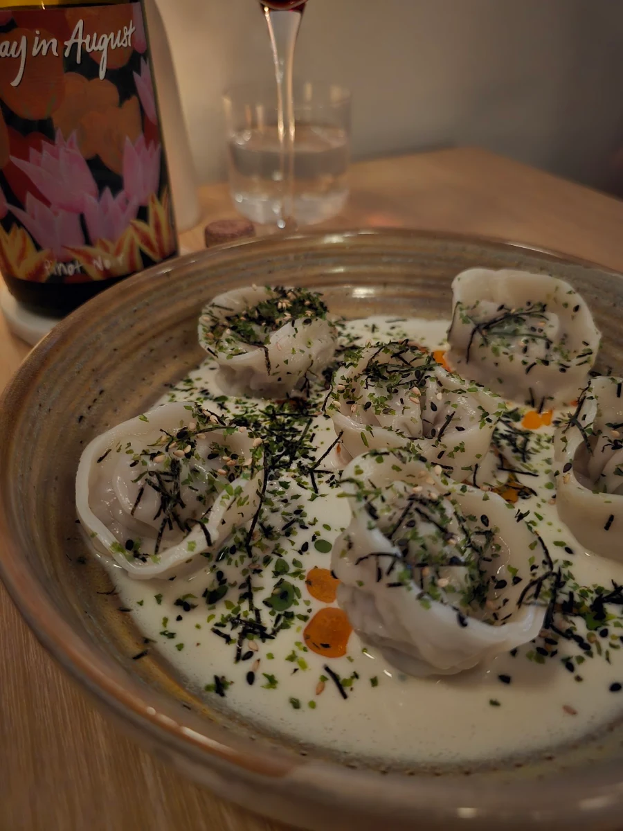 Pork and Mustard Greens Dumplings