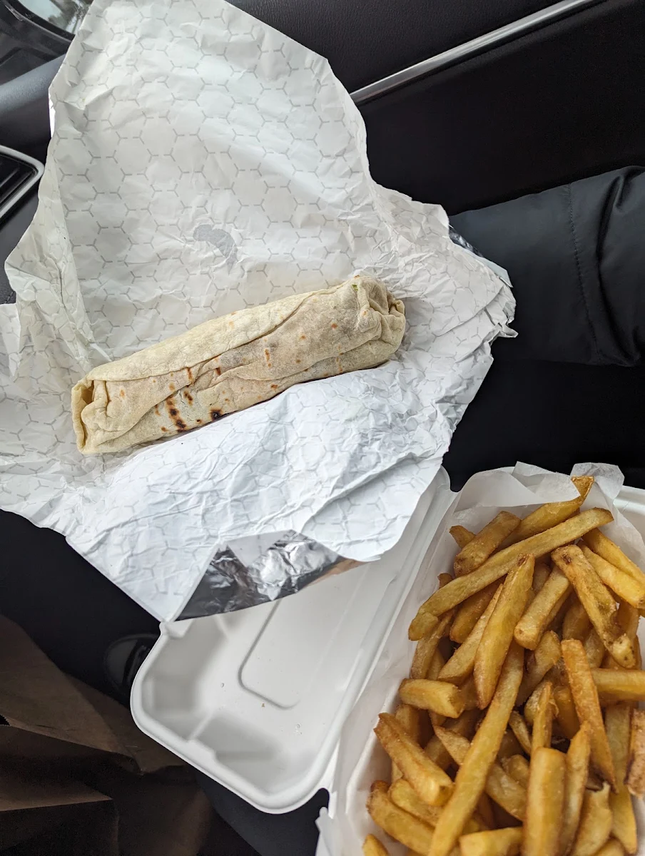 Crispy Chicken Wrap with Fries