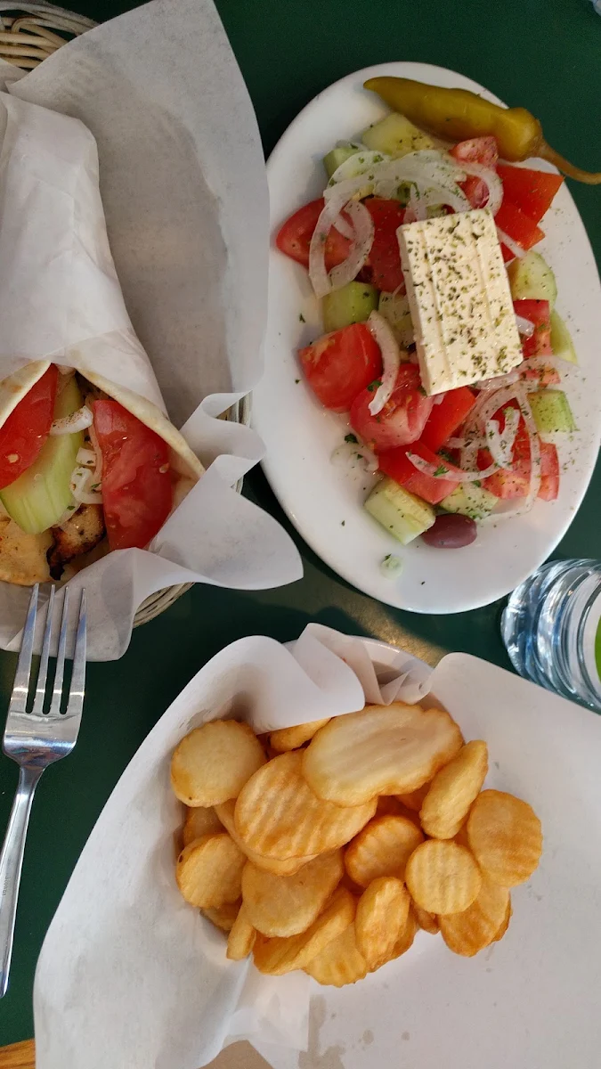 Chicken Souvlaki Platter