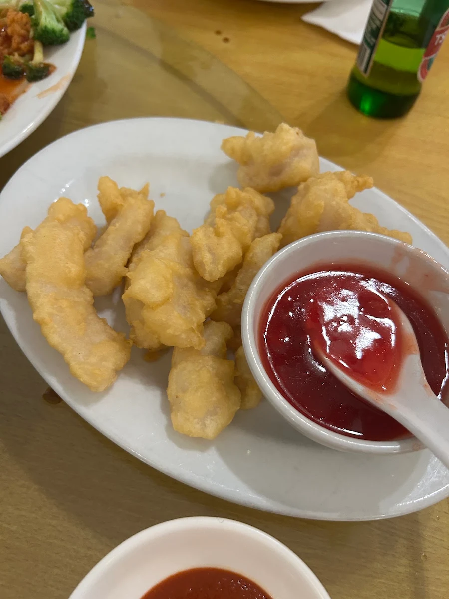 Sweet & Sour Pork Breaded Almond Chicken