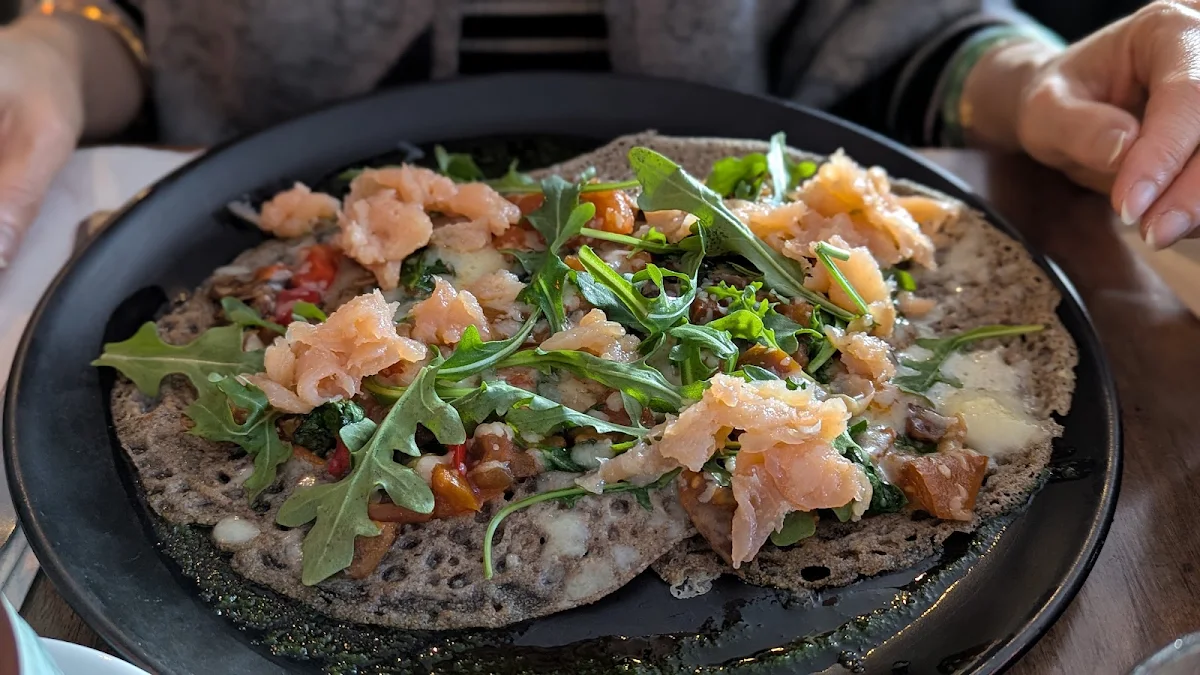 Homemade Smoked Salmon Crêpe