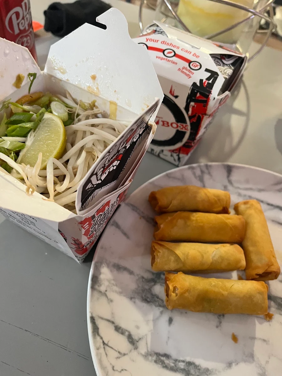 Mongolian Beef and Chicken Noodles