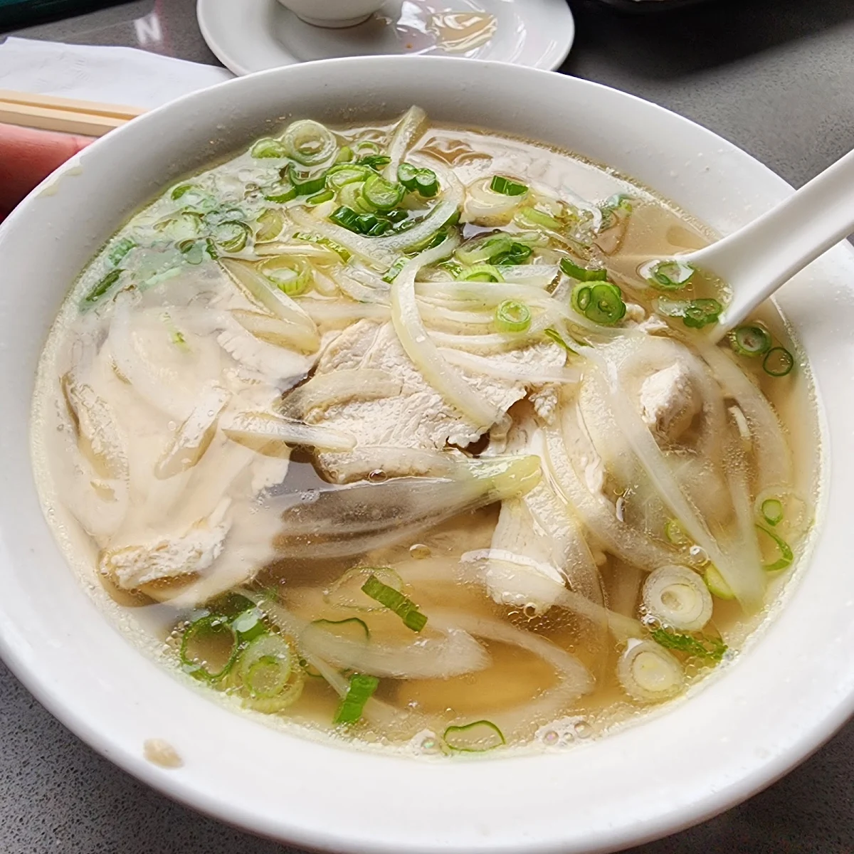 Thick Rice Noodle Soup