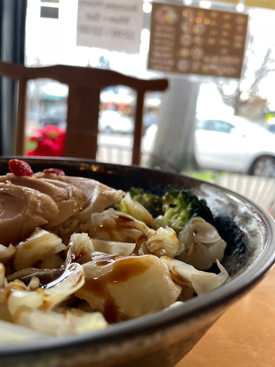 Drunken Chicken on Rice