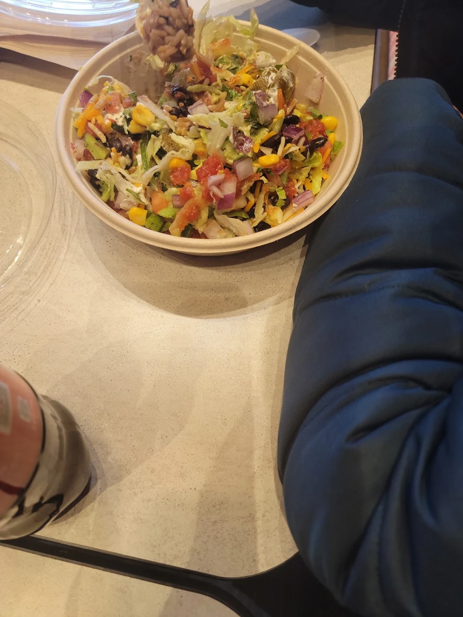 Burrito Bowl of Rice and Beans and Rice