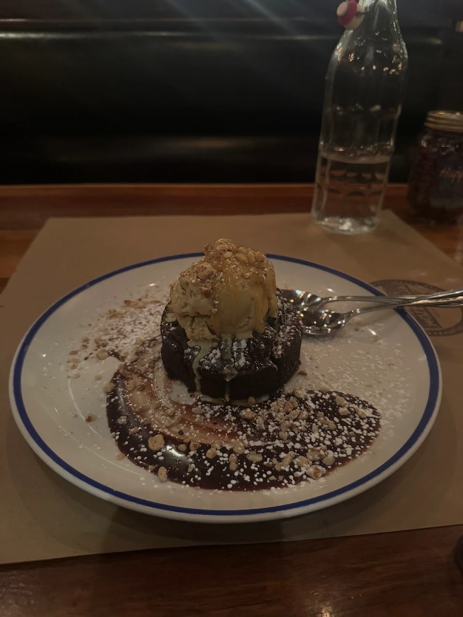 Hazelnut Cake with Pistachio Gelato
