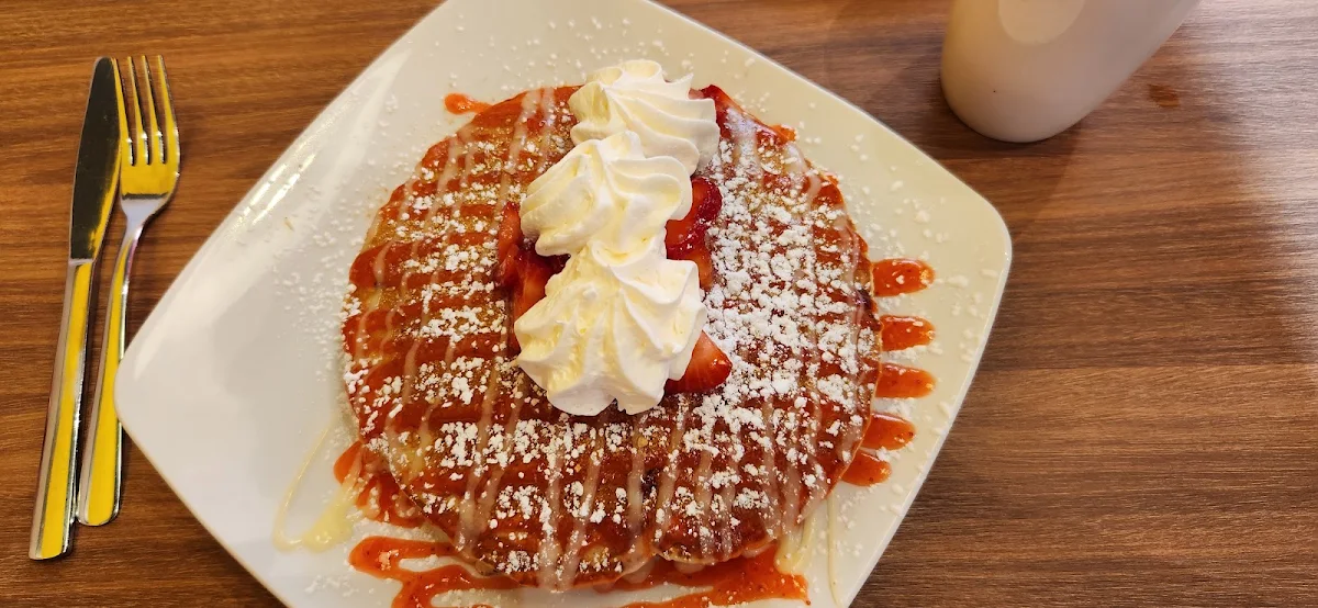 Strawberry Cheesecake Pancakes