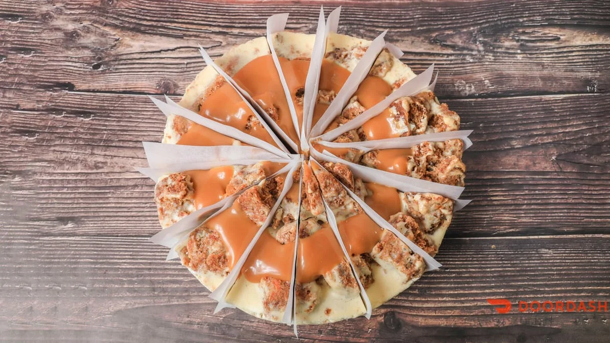 Morceau Gâteau Fromage Carotte Caramel
