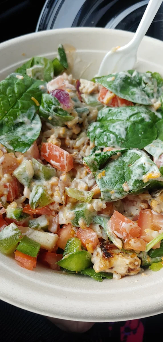 Bruschetta Chicken Salad Bowl