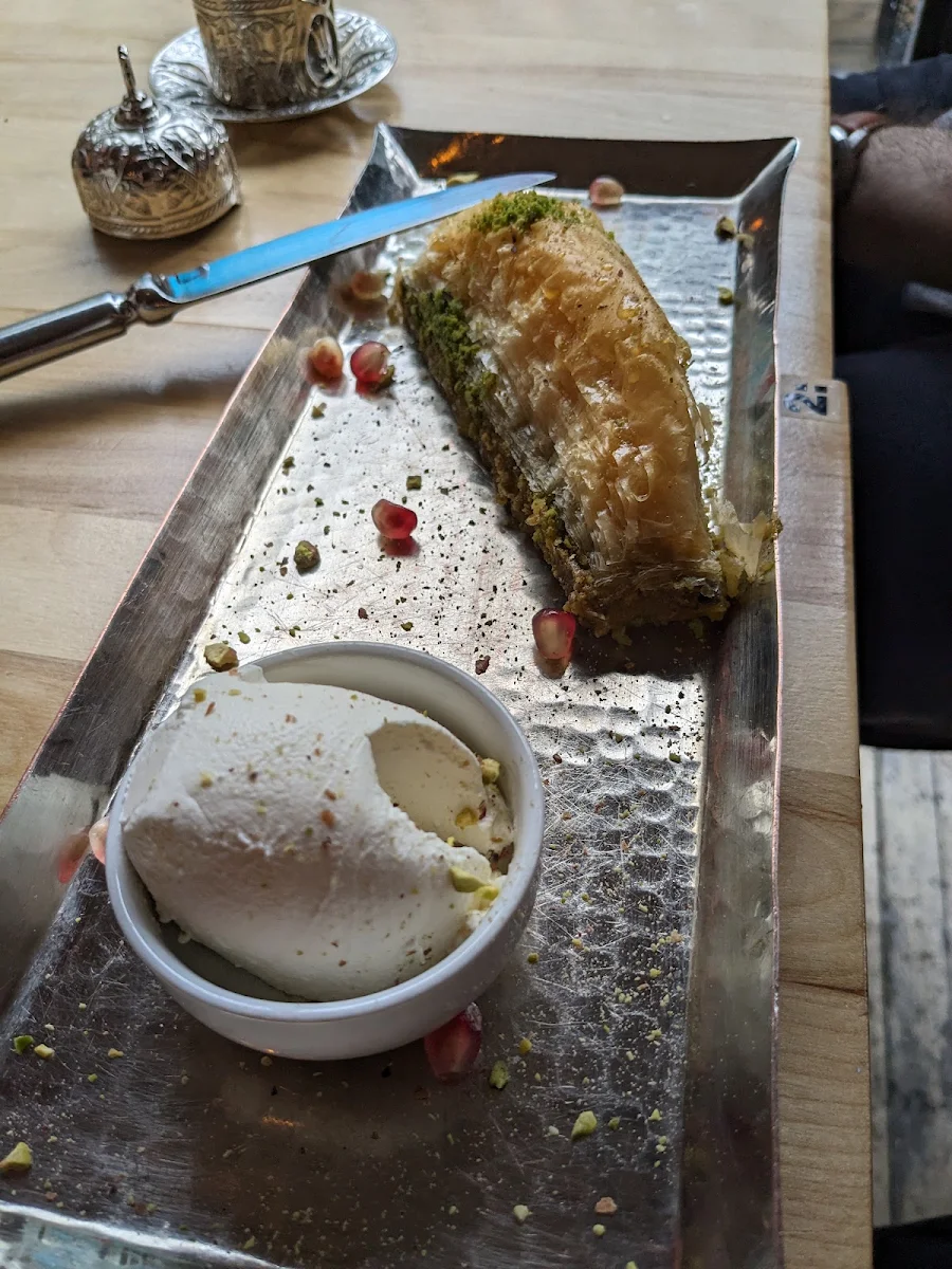 Baklava with Kaymak
