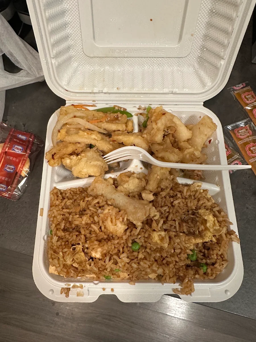 Sam's Special Fried Rice with Shrimp Chicken Beef