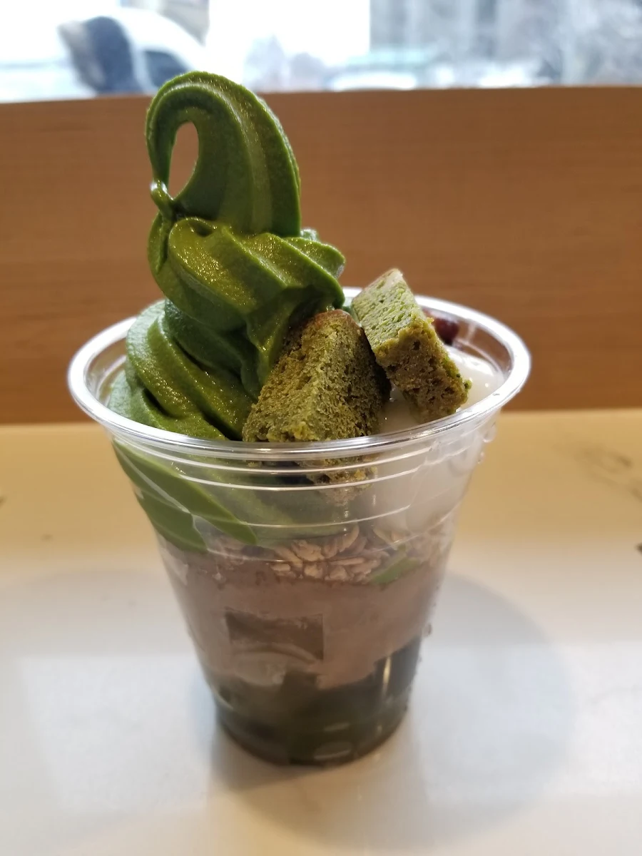 Houjicha Parfait Waffle Bowl