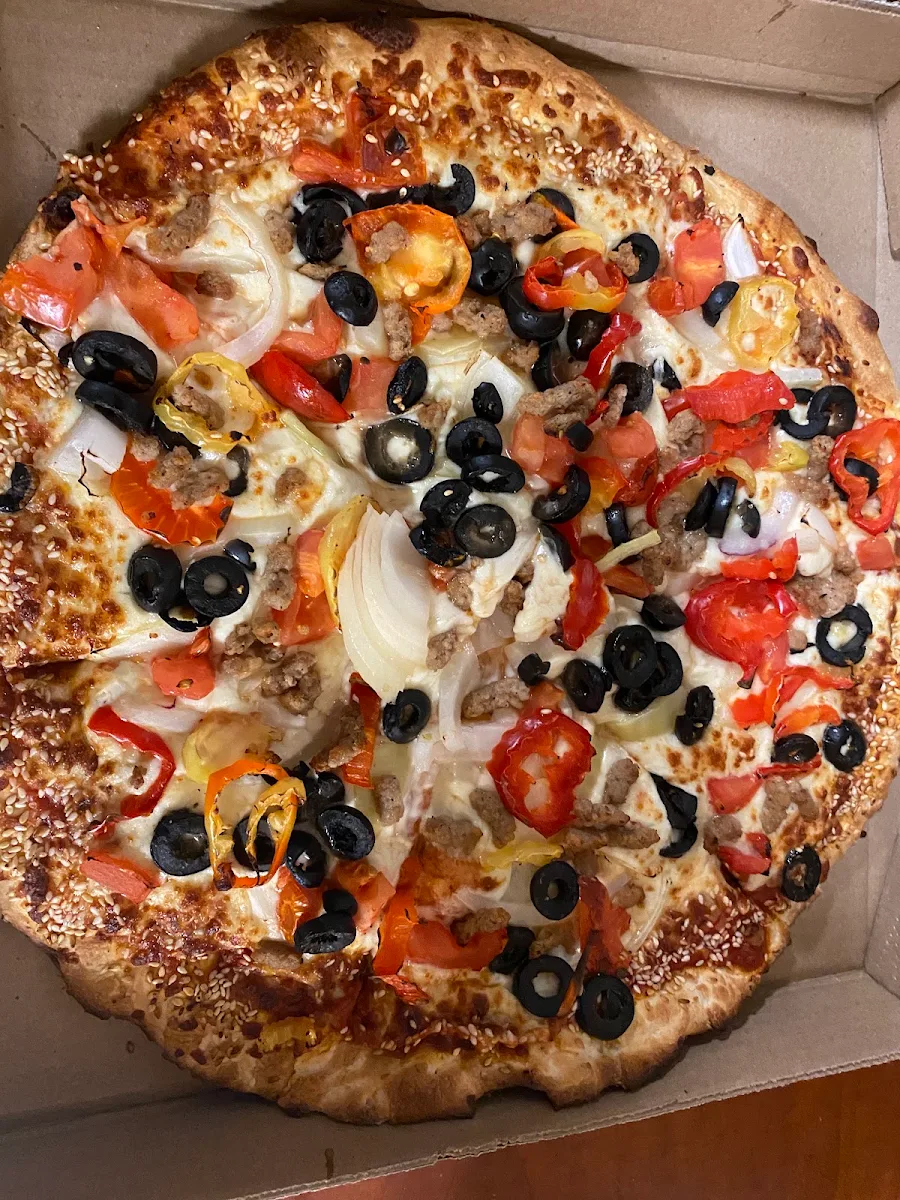 Pizza Grecque Avec Piment Fort