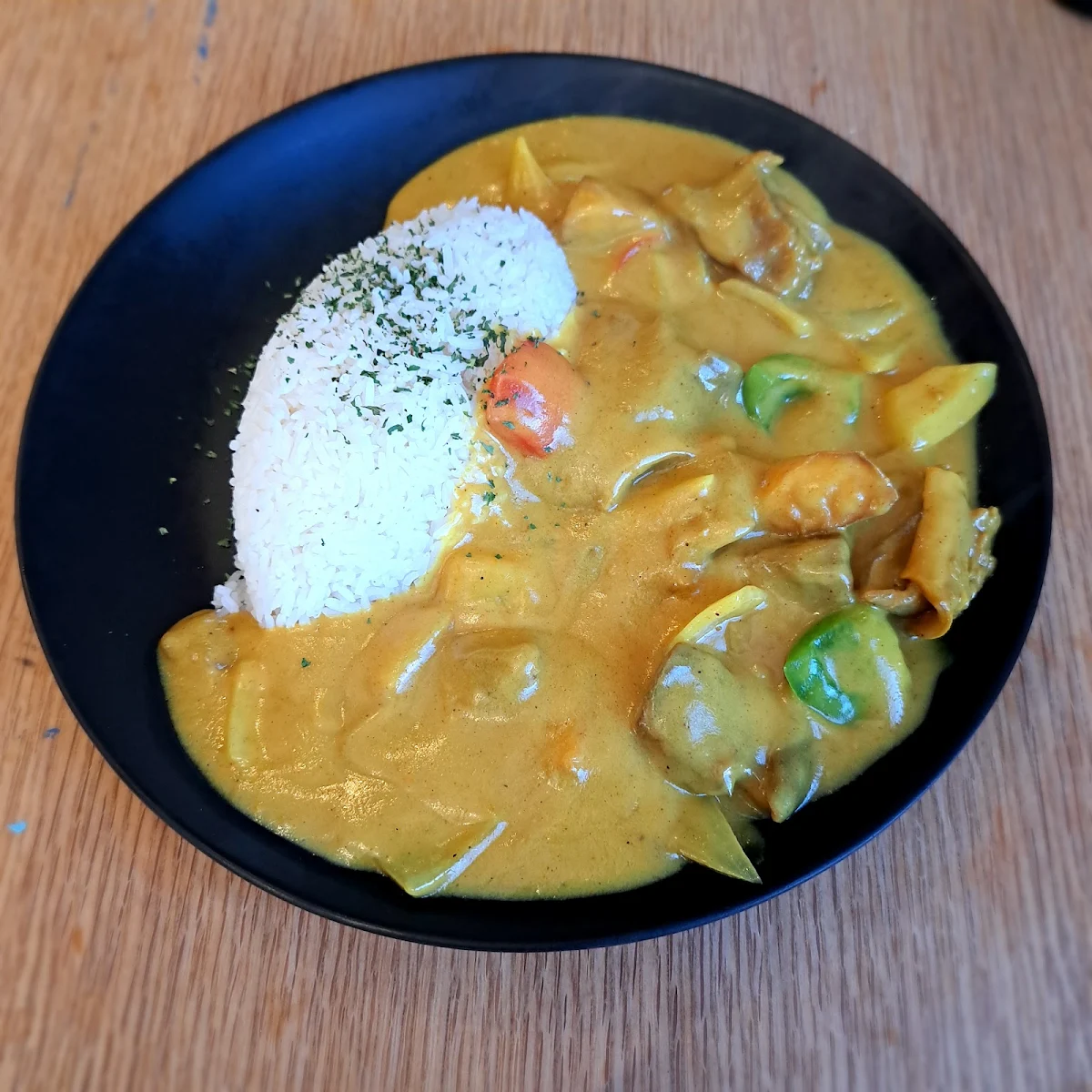 Curry Beef Brisket on Rice