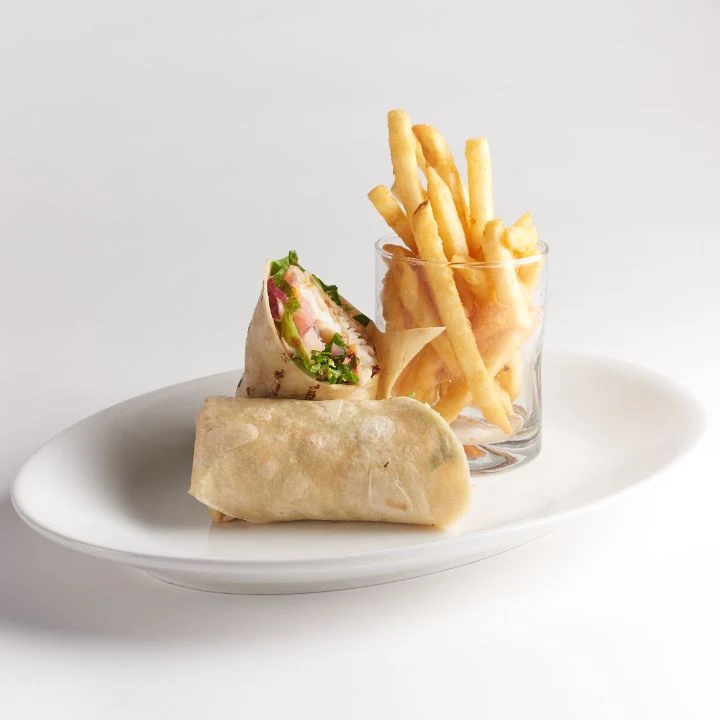 Tandoori Chicken Wrap with French Fries