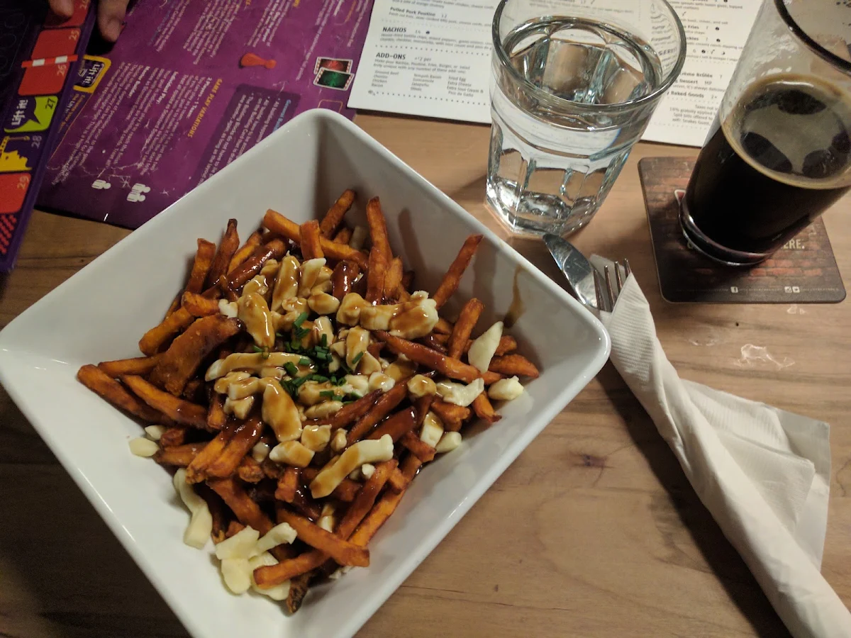 Classic Poutine with Sweet Potato Fries