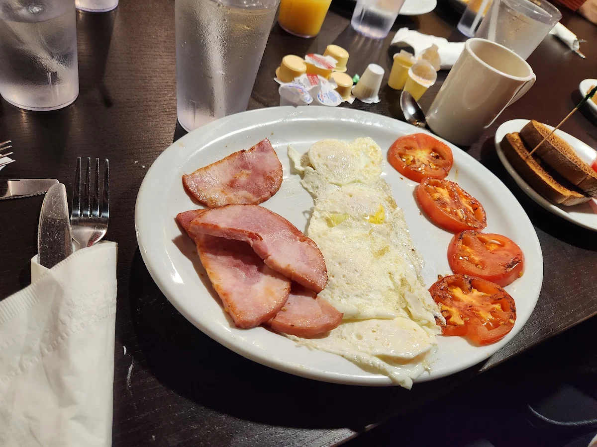 Eggs Ham Roast Tomatoes Instead of Home Fries