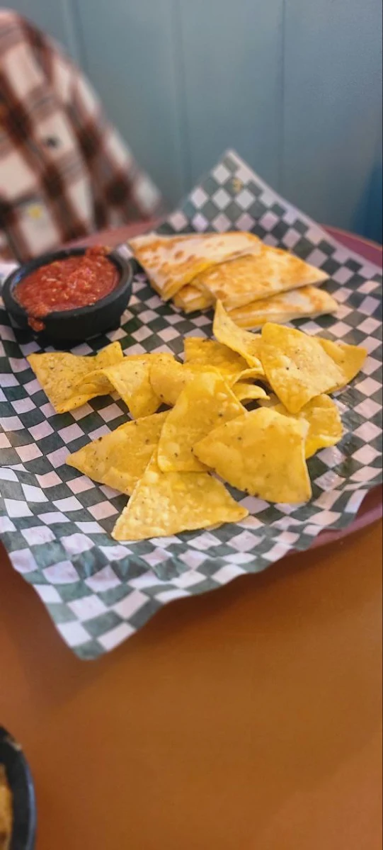 Quesadilla with Salsa and Chips