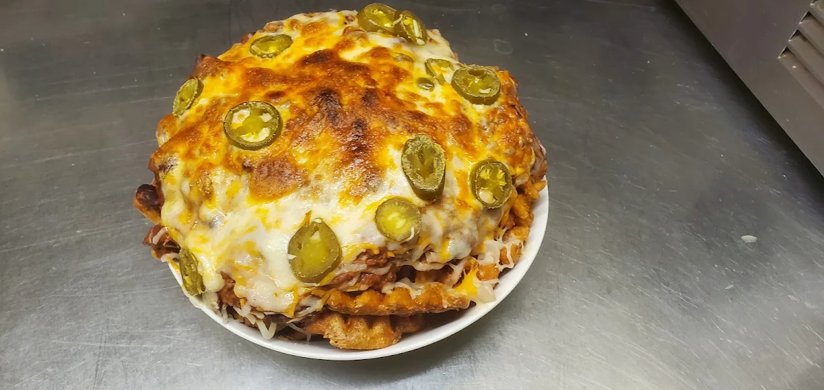 Chili Cheese Lattice Poutine