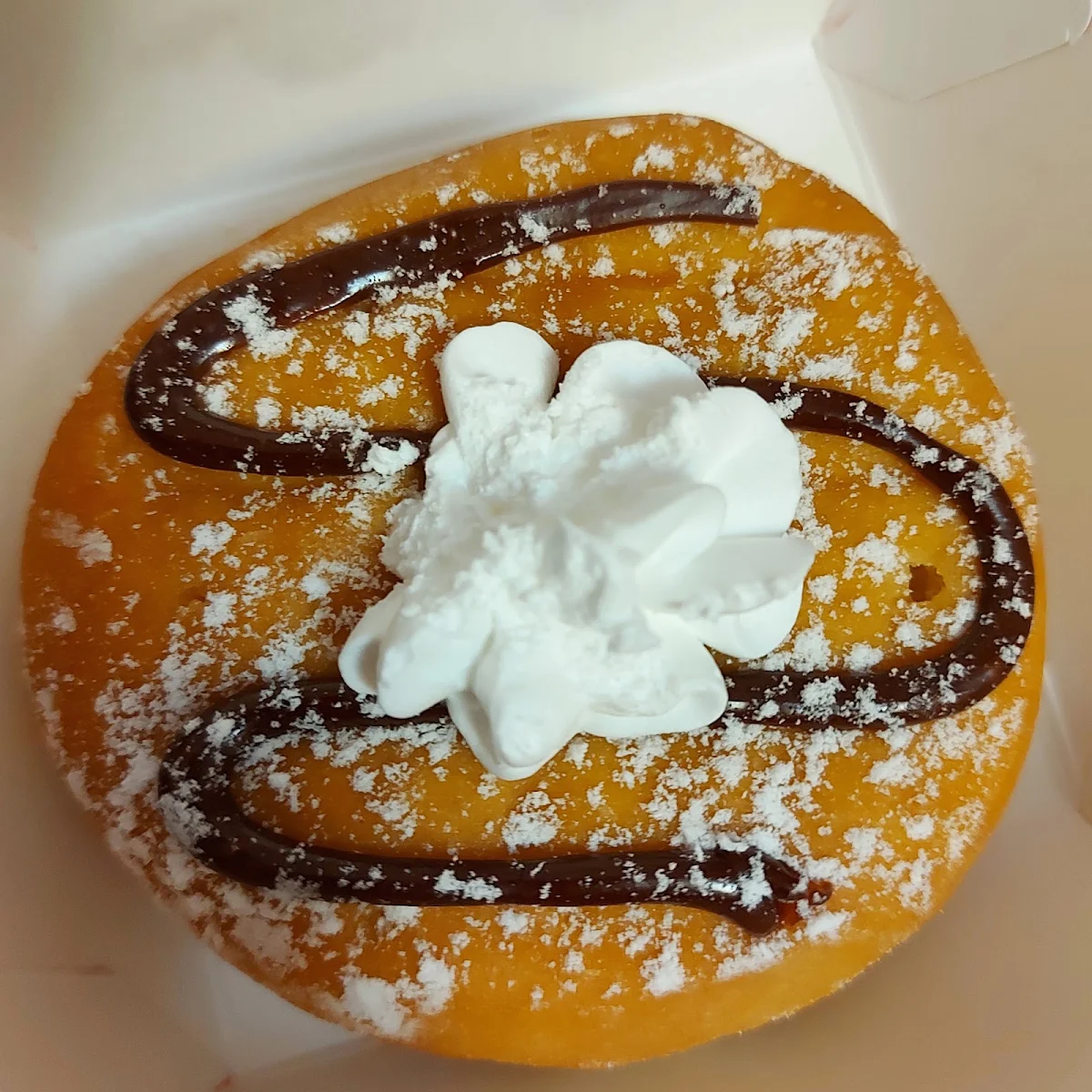 Vanilla Cream Puff Filled Ring Dream Donut